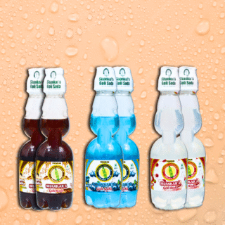 Shankar'a Goli Soda Assorted Pack of 6 (Jeera Chatka 2, Lychee 2, Blueberry 2)