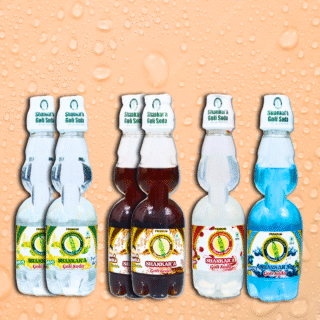 Shankar'a Goli Soda Assorted Pack of 6 (Lemon 2, Jeera Chatka 2, Lychee 1, Blueberry 1)