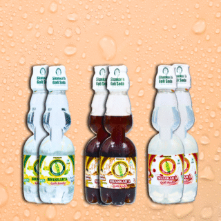 Shankar'a Goli Soda Assorted Pack of 6 (Lemon 2, Jeera Chatka 2, Lychee 2)