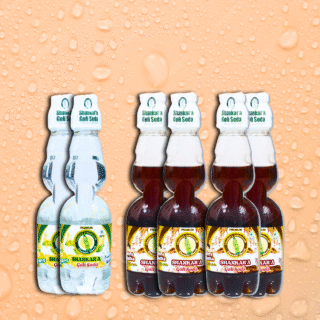 Shankar'a Goli Soda Assorted Pack of 6 (Lemon 2, Jeera Chatka 4)