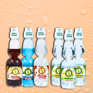 Shankar'a Goli Soda Assorted Pack of 6 (Lemon 3, Jeera Chatka 1, Lychee 1, Blueberry 1)
