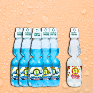 Shankar'a Goli Soda Assorted Pack of 6 (Lychee 1, Blueberry 5)