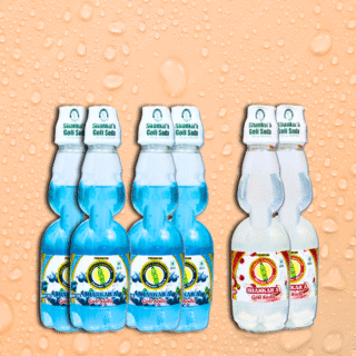 Shankar'a Goli Soda Assorted Pack of 6 (Lychee 2, Blueberry 4)