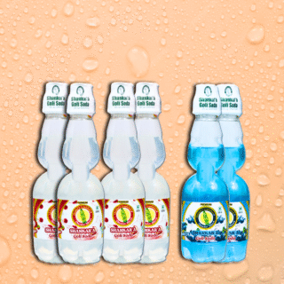 Shankar'a Goli Soda Assorted Pack of 6 (Lychee 4, Blueberry 2)