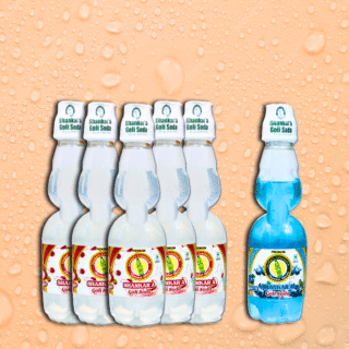 Shankar'a Goli Soda Assorted Pack of 6 (Lychee 5, Blueberry 1)